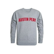 APSU Austin Peay State University Game Day Crewneck Pullover Sweatshirt Sweater Heather Grey