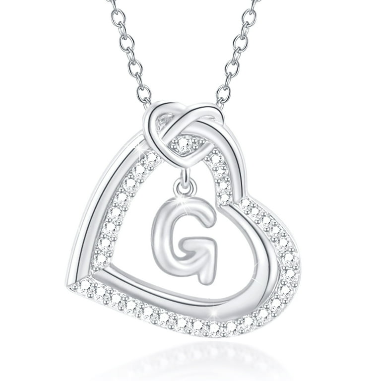 Mom Heart Necklace 14k Gold-plated Silver Cubic Zirconia Adjustable Length