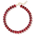 thumbnail image 1 of APSVO 18K Gold Plated Red Chunky Beaded Necklaces for Women Boho Choker Chain Fashion Accessories Prom Wedding Birthday Christmas Jewelry Gifts Mom Stocking Stuffers Adults, 1 of 7