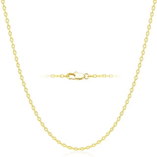 APSVO 18K Gold Plated Chains for Women Girls 1mm/1.5mm/2mm Non-tarnish Cable Link Necklace Birthday Graduation Mothers Day Jewelry Gifts Her Ideas Girlfriend Wife Mom Teen Kids 16/18/20/22 Inch