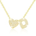 thumbnail image 1 of APSVO 18K Gold Plated Love Heart Initial Necklaces for Women Girls CZ Letter D Pendant Chain Birthday Graduation Jewelry Gifts Teen Her Mom Girlfriend Wife Female Daughter Kids Age Ideas, 1 of 7