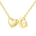 thumbnail image 1 of APSVO Graduation Jewelry Gifts for Her Girls Women Teen Teenage Tween Preteen Kids Mom Wife Girlfriend Daughter Adults Friends Ideas 18K Gold Plated Love Heart Letter Initial H Necklaces, 1 of 6