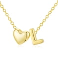 thumbnail image 1 of APSVO 18K Gold Plated Love Heart Initial Necklaces for Women Girls Letter L Pendant Chain Birthday Graduation Jewelry Gifts Teen Mom Her Wife Kids Female Lady Daughter Age Ideas, 1 of 6