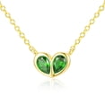 thumbnail image 1 of APSVO 18K Gold Plated Love Heart Necklaces for Women May Birthstone Pendant Chain with Green Emerald Birthday Mothers Day Graduation Jewelry Gifts for Teen Mom Her Wife Age Ideas, 1 of 8