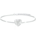 thumbnail image 1 of APSVO 18K White Gold Plated Love Heart Initial Bracelets for Women Girls CZ S925 Sterling Silver Letter X Bracelet Birthday Valentines Day Jewelry Gifts Teen Her Mom Wife Lady Adults Kids Age Ideas, 1 of 6
