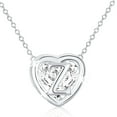 thumbnail image 1 of APSVO S925 Sterling Silver Plated Love Heart Initial Necklaces for Women Girls CZ Letter Z Pendant Chain Birthday Birthday Graduation Jewelry Gifts Teen Her Mom Wife Adults Girlfriend Kids Age Ideas, 1 of 8