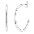 thumbnail image 1 of APSVO 18K White Gold Plated Hoop Earrings for Women Lightweight S925 Sterling Silver Post Hypoallergenic Earrings Birthday Christmas Prom Jewelry Gifts Teen Mom Wife Adults Stocking Stuffers Ideas, 1 of 7