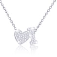 thumbnail image 1 of APSVO S925 Sterling Silver Plated Love Heart Initial Necklaces for Women Girls CZ Letter I Pendant Chain Birthday Graduation Jewelry Gifts Teen Her Mom Girlfriend Wife Kids Age Ideas, 1 of 7
