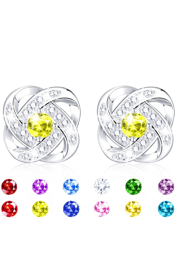 18K White Gold Plated Stud Earrings for Women Girls CZ S925 Sterling Silver Post August Birthstone Earrings with Peridot Birthday Graduation Jewelry Gifts Teen Mom Kids Adults Ideas