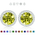 thumbnail image 1 of APSVO Stud Earrings for Women Girls Hypoallergenic CZ S925 Sterling Silver Post August Birthstone Earrings with Peridot Birthday Graduation Mothers Day Jewelry Gifts Teen Her Mom Girlfriend Kids, 1 of 8