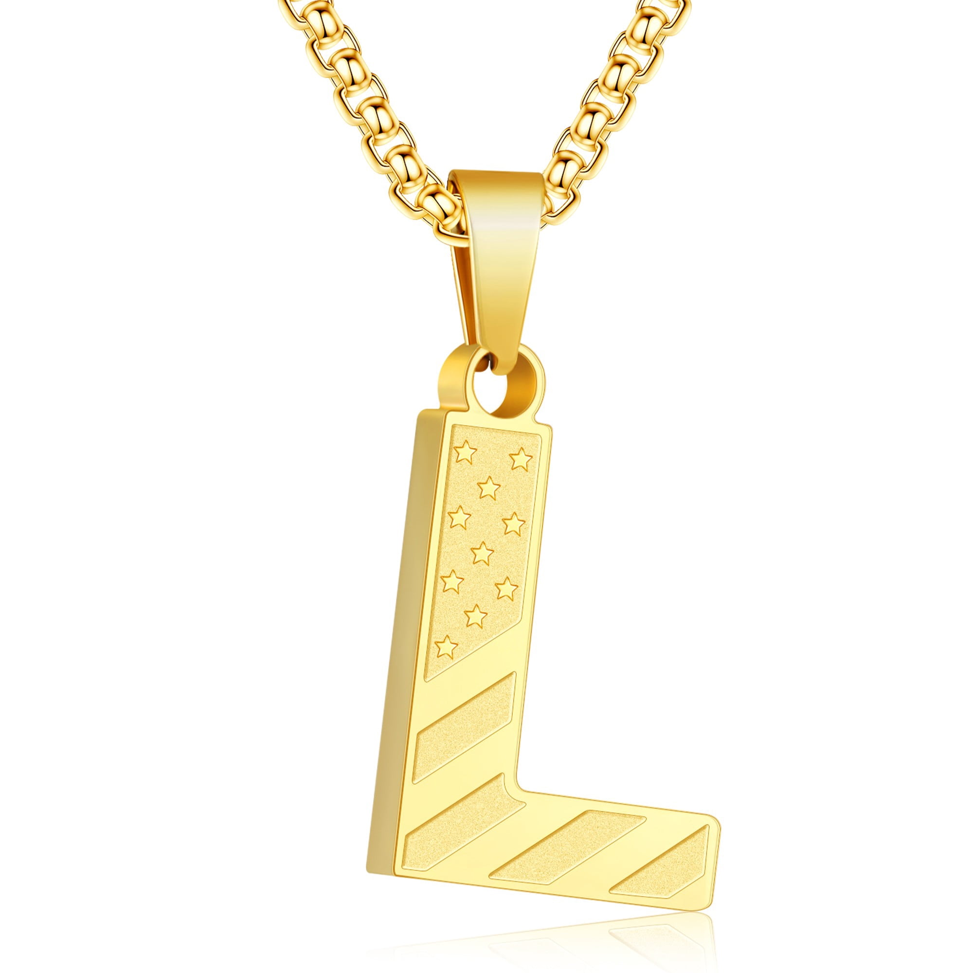 Gold Plated Letter Necklaces For Men Pendant Necklaces Gold Plated Copper Chunky From Fossetteq, 