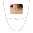 thumbnail image 1 of APSVO S925 Sterling Silver Plated Chains for Women 1.5mm/2mm Non-tarnish Rope Necklace Birthday Graduation Jewelry Gifts Her Ideas Girlfriend Female Wife Mom Teen 14/16/18/20/22/24 Inch, 1 of 6