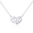 thumbnail image 1 of APSVO S925 Sterling Silver Plated Love Heart Necklaces for Women April Birthstone Pendant Chain with CZ Crystal Birthday Mothers Day Graduation Anniversary Jewelry Gifts Teen Mom Her Wife, 1 of 8