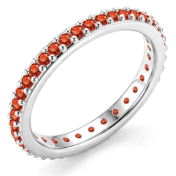 Ruby Jewe APSVO 18K White Gold Plated Love Heart Rings for Women Girls S925 ...