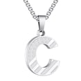 thumbnail image 1 of APSVO Silver Initial Necklaces for Men Boys Stainless Steel American Flag Letter C Pendent Chain Birthday Graduation Fathers Day Jewelry Gifts Teen Him Dad Boyfriend Male Son Adults Kids Age Ideas, 1 of 5