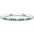 thumbnail image 1 of APSVO S925 Sterling Silver Plated Rings for Women Girls CZ May Birthstone Ring with Green Emerald Eternity Promise Band Birthday Graduation Jewelry Gifts Teen Mom Her Wife Kids Ideas, 1 of 9