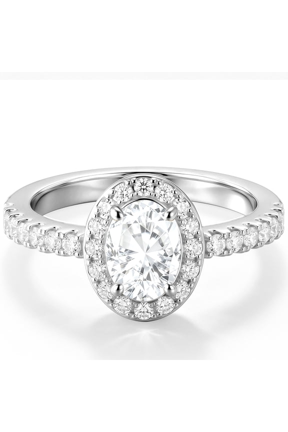 S925 Sterling Silver Plated Oval Rings for Women Eternity Promise Wedding Band Engagement Rings Birthday Graduation Prom Mothers Day Jewelry Gifts Her Girlfriend Wife Female Adults Teen Ideas