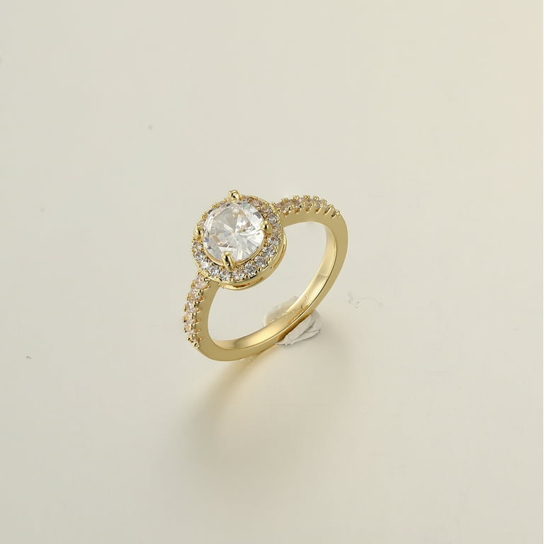 APSVO 18K White Gold Plated Rings for Women Stackable Non