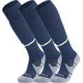 thumbnail image 1 of APTESOL Knee High Soccer Socks Team Sport Cushion Socks for Boys Girls Men Women [3-Pair Navy,S], 1 of 7