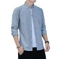 thumbnail image 1 of APTESOL Men's Long Sleeve Casual Shirt Solid Color, 1 of 2