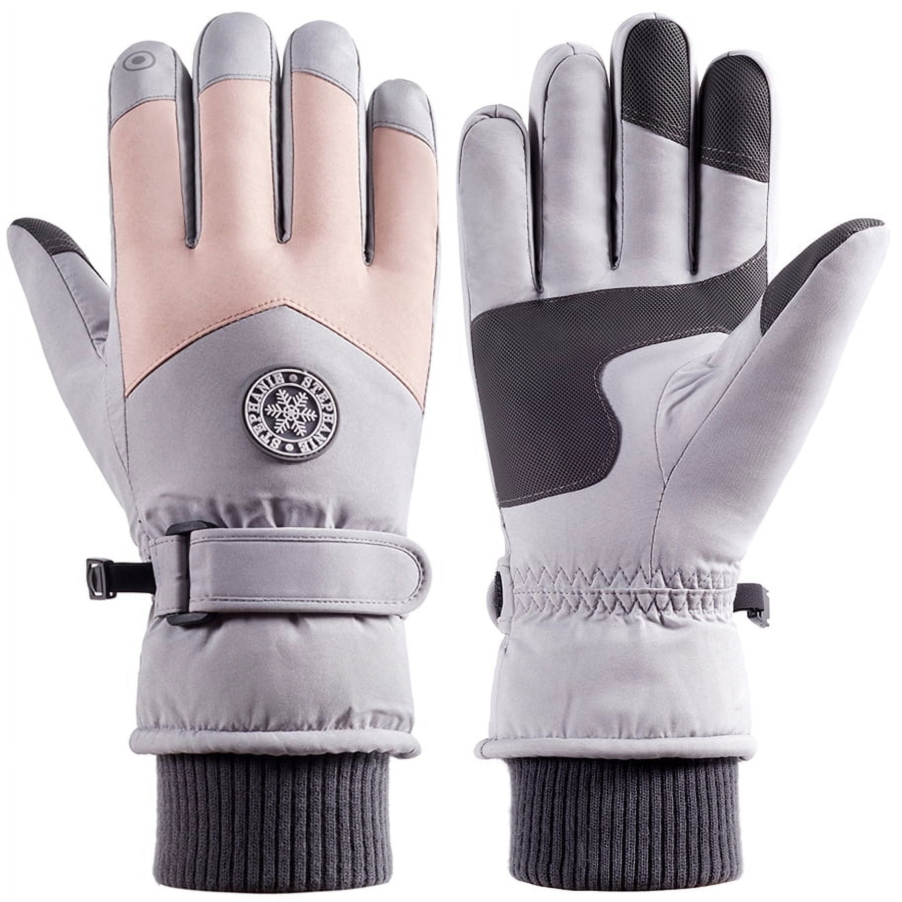 APTESOL Women's Winter Full Finger Ski Gloves Windproof & Waterproof