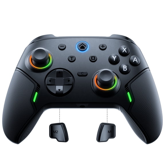 APTGAME Wireless Controller for Switch/Lite/OLED/Switch 2/PC/Android/iOS Bluetooth Controller for Switch Remote Joystick Gamepad Supports Wake up, Hall Joysticks/Trigger, Turbo, Dual Vibration