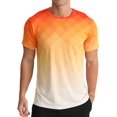 thumbnail image 1 of APTRO Men's and Big Men's Workout Shirt Athletic Core Shirt Quick Dry Moisture Wicking Short Sleeve Performance T-Shirt Gradient Orange,Sizes S-3XL, 1 of 11