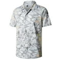 thumbnail image 1 of APTRO Men's Hawaiian Shirt Wrinkle Free Short Sleeve Floral Tropical Casual Button Down Summer Shirt Gray MC07 3XL, 1 of 6