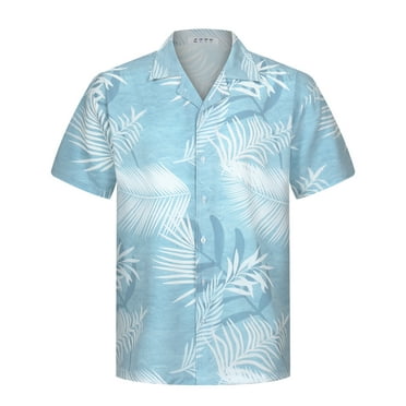 Bingfone Men'S Short Sleeve Button Down Shirts Hawaiian Printed Beach ...