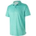 thumbnail image 1 of APTRO Mens Golf Shirt Short Sleeve Floral Polo Shirt Dry Fit Printed Performance Moisture Wicking Collared Polo Shirt Graphics Green MPO26 2XL, 1 of 6
