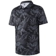 thumbnail image 1 of APTRO Mens Golf Shirt Hawaiian Polo Shirt Short Sleeve Dry Fit Performance Moisture Wicking Collared Polo Shirt With Print Leaf Black MPO78 S, 1 of 7