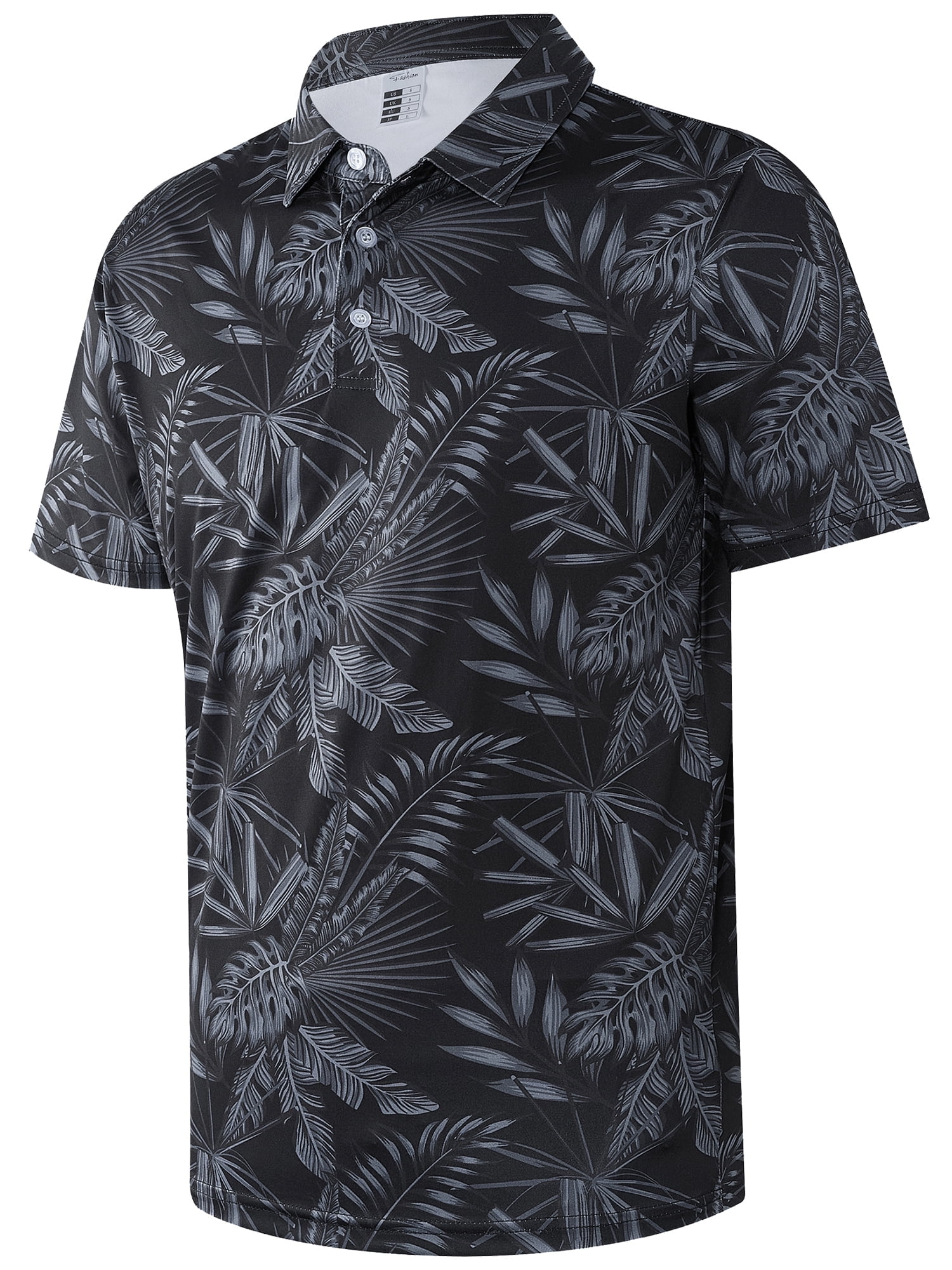 APTRO Mens Golf Shirt Short Sleeve Polo Shirt Dry Fit Printed ...