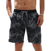 APTRO Mens Swim Trunks 9'' Mesh Liner Quick Dry Swim Shorts Board Shorts Bathing Suit Swimsuit Summer Beach Shorts Black02 MK370 XL