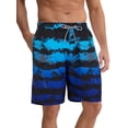 thumbnail image 1 of APTRO Mens Swim Trunks 9'' Mesh Liner Quick Dry Swim Shorts Board Shorts Bathing Suit Swimsuit Summer Beach Shorts Blue MK28 M, 1 of 8