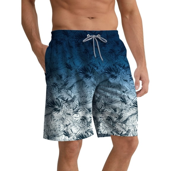 APTRO Mens Swim Trunks 9'' Mesh Liner Quick Dry Swim Shorts Board Shorts Bathing Suit Swimsuit Summer Beach Shorts Blue01 MK307 M