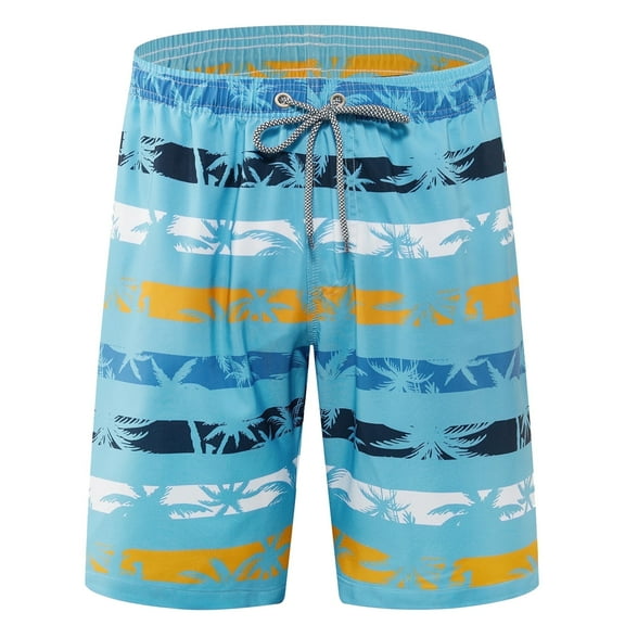 APTRO Mens Swim Trunks 9'' Mesh Liner Quick Dry Swim Shorts Board Shorts Bathing Suit Swimsuit Summer Beach Shorts Blue01 MK367 M