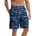 thumbnail image 1 of APTRO Mens Swim Trunks 9'' Mesh Liner Quick Dry Swim Shorts Board Shorts Summer Beach Shorts Navy01 MK305 L, 1 of 7
