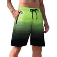 thumbnail image 1 of APTRO Mens Swim Trunks 9 inch Bathing Suit With Zipper Pockets Quick Dry Mesh Liner Swim Shorts Board Shorts Swimsuit Beach Shorts Grid Green 01 2XL, 1 of 7