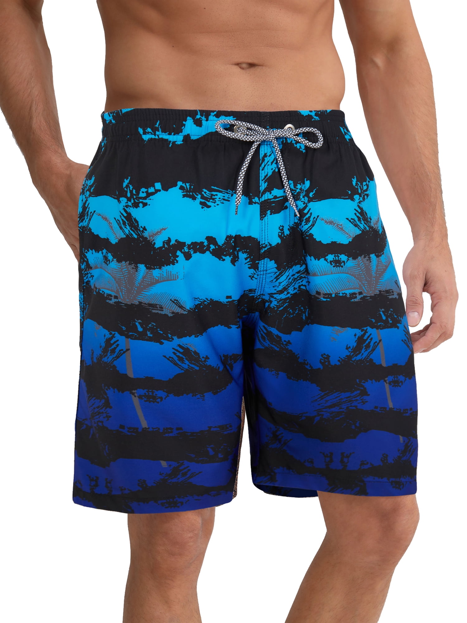 APTRO Men's Quick Dry Swim Trunks with Mesh Lining, Drawstring Waist