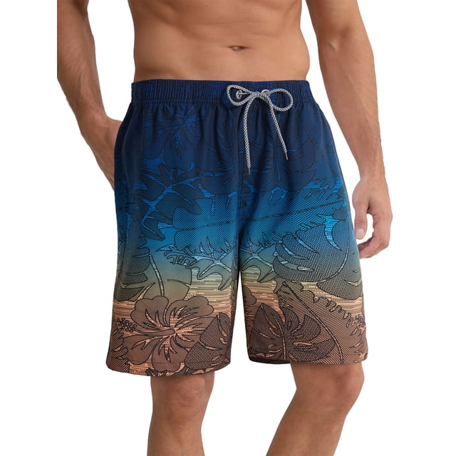 Maillot De Bain Goodfellow Homme XL - Palmier Bleu Marine - Doublure Mesh - NEUF