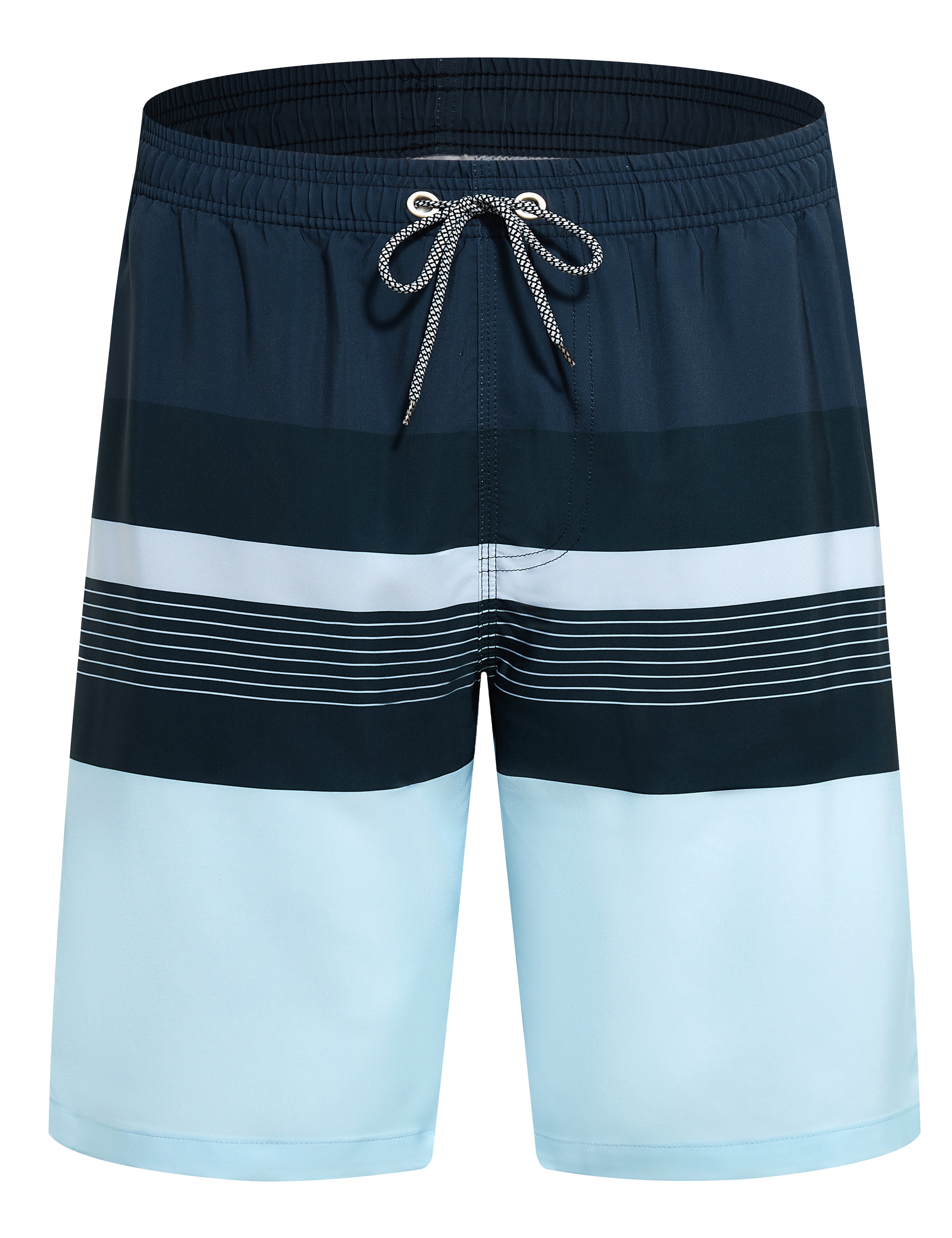 Men's 2-in-1 Swim Trunks - 5 Inch Inseam Bathing Suits With Compression Liner & Zipper Pockets