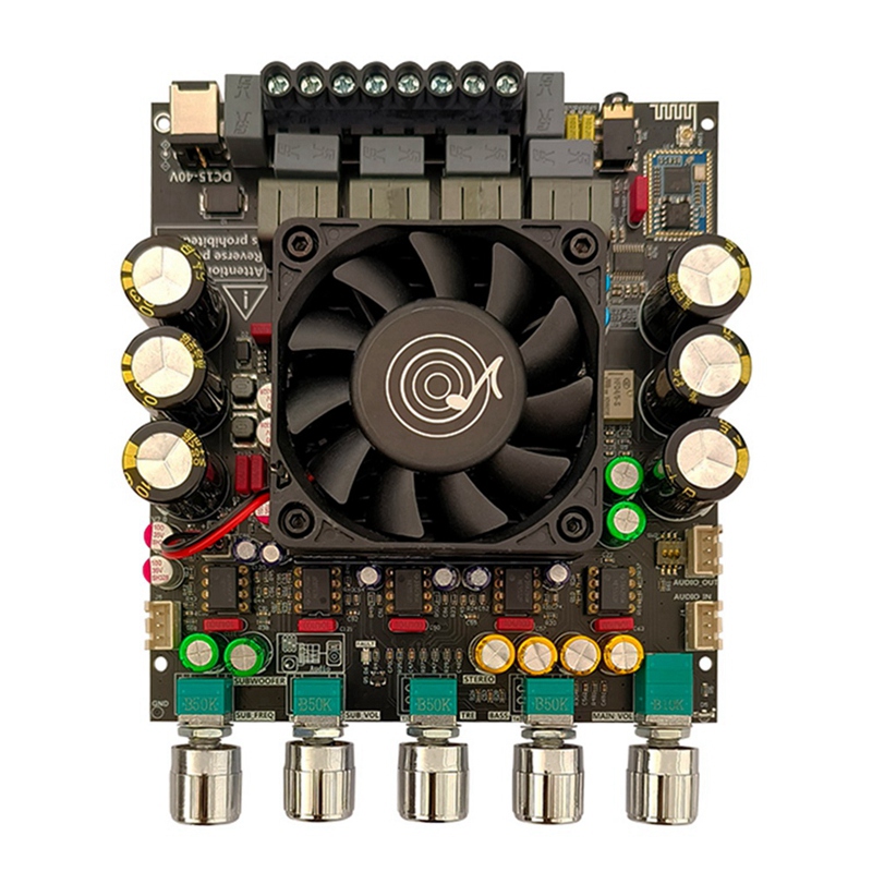 -APTX2 TPA3223 2.1 Channel Sound Power Amplifier Board 200W+200W+400W Bluetooth Subwoofer Audio Amp Module B