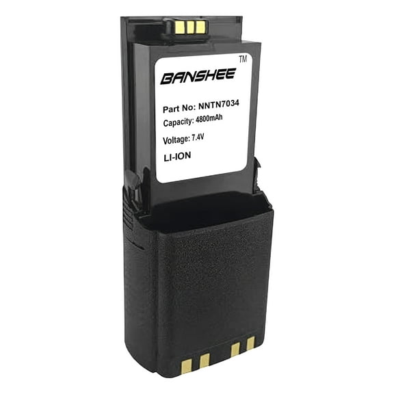 Banshee NNTN7034 7.4V 4800mAh Li-Ion Smart Battery, Compatible with Motorola Radios: APX, APX6000 P25, APX6000XE, APX6000XE P25, and More
