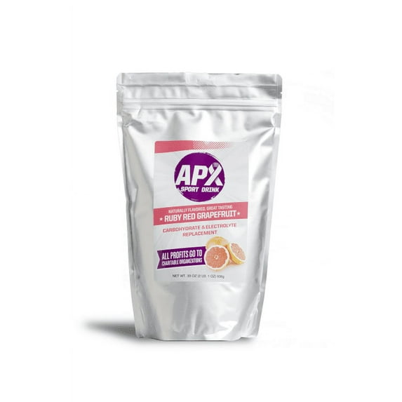 APX Electrolyte Replacement Sport Drink (2 lb. 1 oz.) 33 oz. 936 g Bag - Ruby Red Grapefruit