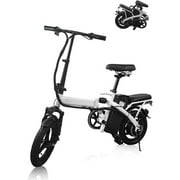 APYEAR 14" Folding Electric Bike 22 Miles, 350W Electric Bicycle for Adults, Suitable for Commuting