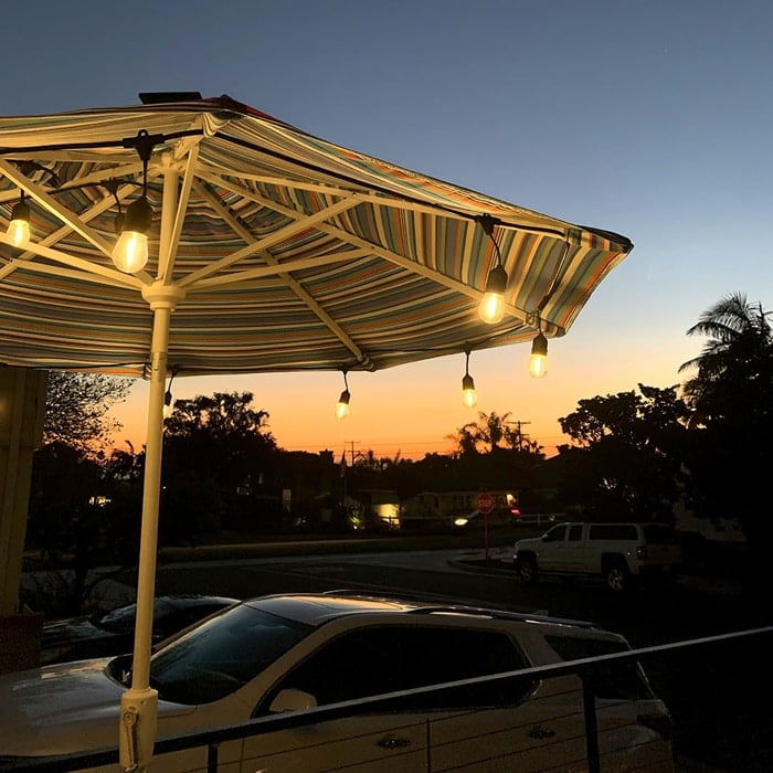 288" Warm White LED Outdoor String Lights with PVC Plastic