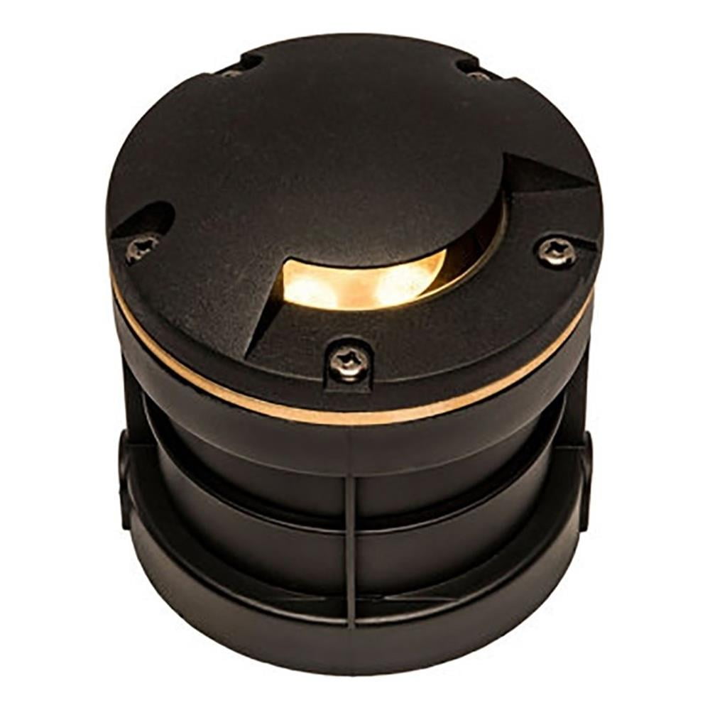 Black 5" Metal and Composite Well Light with Mono Directional Cover