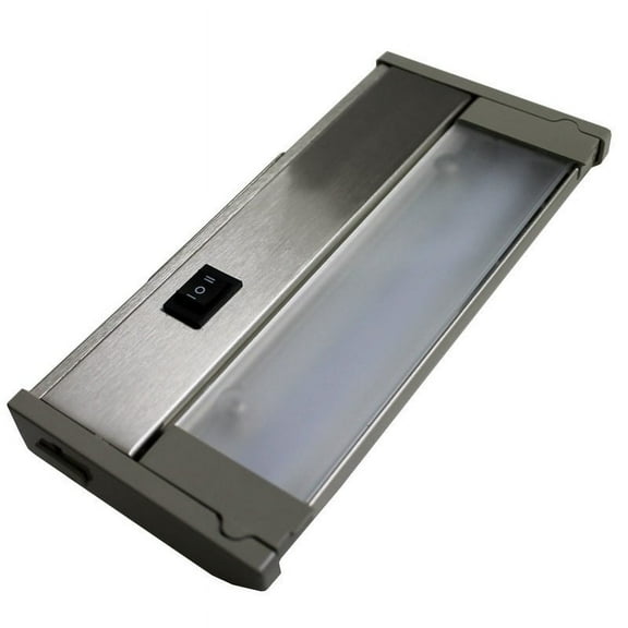 AQ Lighting 8" Aluminum LED Under Cabinet Kitchen Overhead Lighting in Nickel