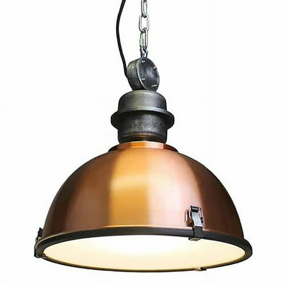 AQ Lighting Aluminum Warehouse Barn Hanging Kitchen Pendant Light in Copper