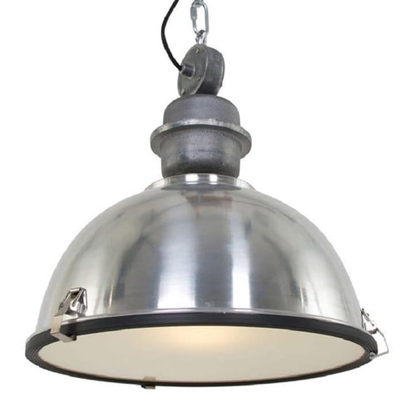 AQ Lighting Aluminum Warehouse Barn Hanging Kitchen Pendant Light in Silver